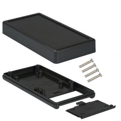 1599BBKBAT by Hammond Manufacturing - BOX ABS BLACK 5.118""L X 2.559""W