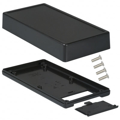 1599EBKBAT by Hammond Manufacturing - BOX ABS BLACK 6.693""L X 3.366""W