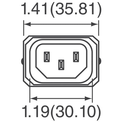 3-6609987-0 by TE Connectivity Corcom Filters - PWR ENT RCPT IEC320-C14 PNL WIRE