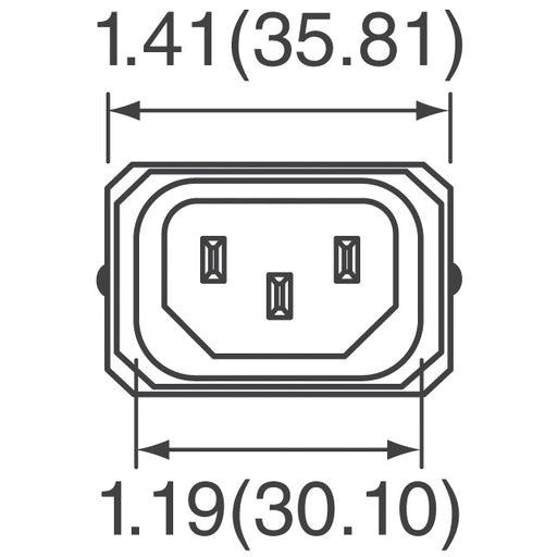 3-6609987-0 by TE Connectivity Corcom Filters - PWR ENT RCPT IEC320-C14 PNL WIRE
