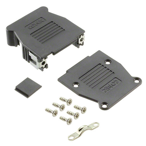 16-001820E by Conec - CONNECTOR BACKSHELL 15P 90/180DEG BLK