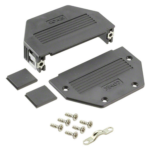 16-001830E by Conec - CONNECTOR BACKSHELL 25P 90/180DEG BLK