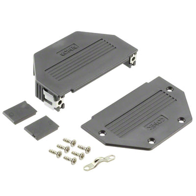 16-001840E by Conec - CONNECTOR BACKSHELL 37P 90/180DEG BLK