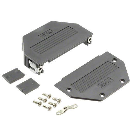 16-001840E by Conec - CONNECTOR BACKSHELL 37P 90/180DEG BLK