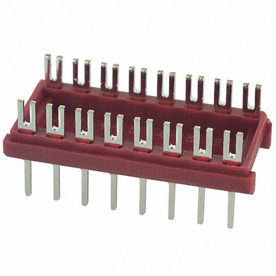 16-600-10 by Aries Electronics - CONNECTOR HDR DIP FORK 16POS TIN