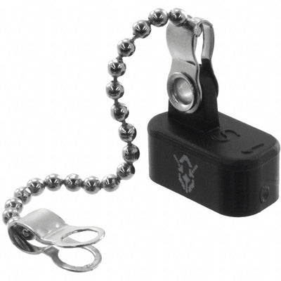 160-000-209R002 by NorComp Inc. - DUST CAP 9POS FEMALE W/LANYARD