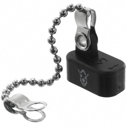 160-000-209R002 by NorComp Inc. - DUST CAP 9POS FEMALE W/LANYARD