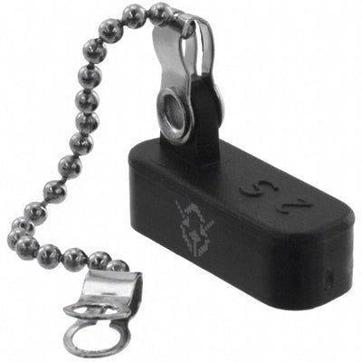 160-000-215R002 by NorComp Inc. - DUST CAP 15POS FEMALE W/LANYARD