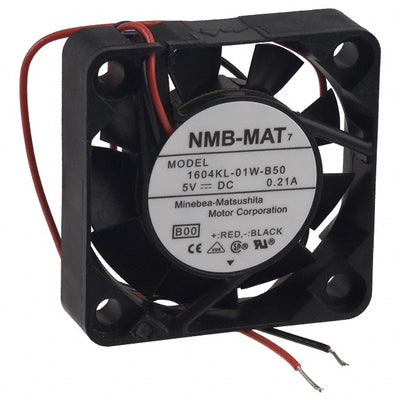 1604KL-01W-B50-B00 by NMB Technologies Corporation - FAN AXIAL 40X10MM BALL 5VDC WIRE