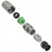 1605583 by Phoenix Contact - CONNECTOR RECPT HSG MALE 8POS INLINE