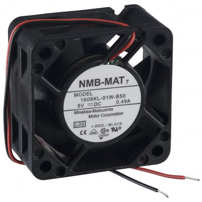 1608KL-01W-B50-L00 by NMB Technologies Corporation - FAN AXIAL 40X20MM BALL 5VDC WIRE