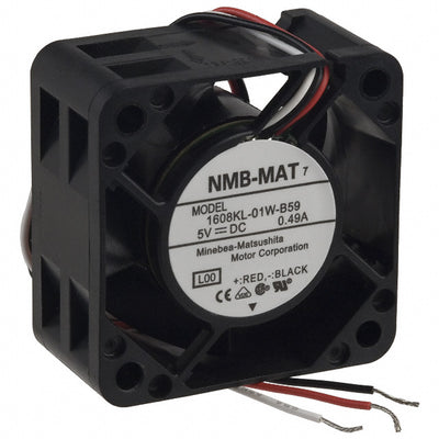 1608KL-01W-B59-L00 by NMB Technologies Corporation - FAN AXIAL 40X20MM BALL 5VDC WIRE