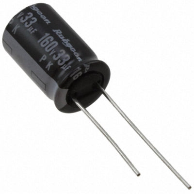 160PK33MEFC10X16 by Rubycon - ALUMIN CAP 33UF 20% 160V RADIAL