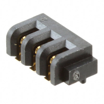 1612901-1 by TE Connectivity AMP Connectors - CONNECTOR RECPT 3POS 2.00MM R/A SLDR