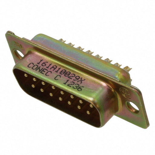 161A10029X by Conec - CONNECTOR D-SUB PLUG 15POS SLDR CUP