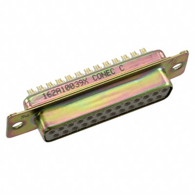 162A10039X by Conec - CONNECTOR D-SUB RCPT 25POS PNL MNT