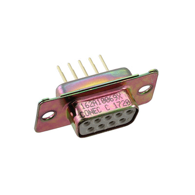 162A10069X by Conec - CONNECTOR D-SUB RCPT 9POS VERT SLDR