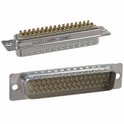 163A11109X by Conec - CONNECTOR D-SUB PLUG 50POS SLDR CUP