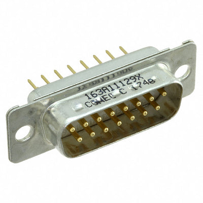 163A11129X by Conec - CONNECTOR D-SUB PLUG 15POS VERT SLDR