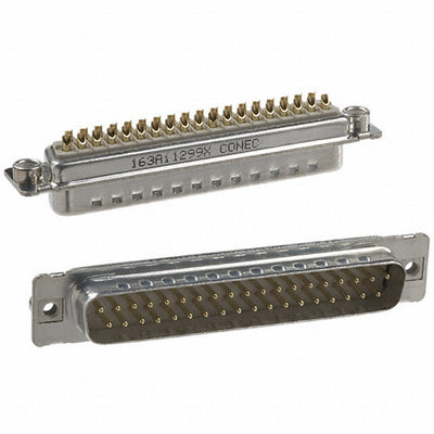 163A11299X by Conec - CONNECTOR D-SUB PLUG 37POS SLDR CUP
