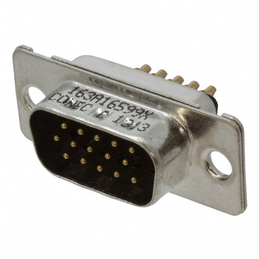 163A16599X by Conec - CONNECTOR D-SUB HD PLUG 15P SLDR CUP