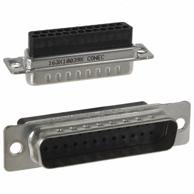 163X10039X by Conec - CONNECTOR D-SUB HOUSING PLUG 25POS