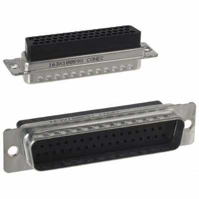 163X10059X by Conec - CONNECTOR D-SUB HOUSING PLUG 50POS