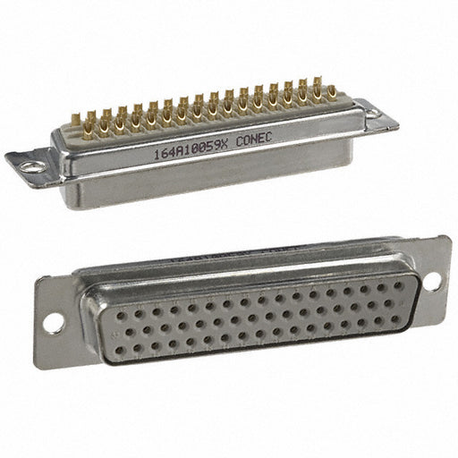 164A10059X by Conec - CONNECTOR D-SUB RCPT 50POS SLDR CUP