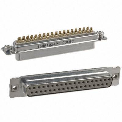 164A10249X by Conec - CONNECTOR D-SUB RCPT 37POS SLDR CUP