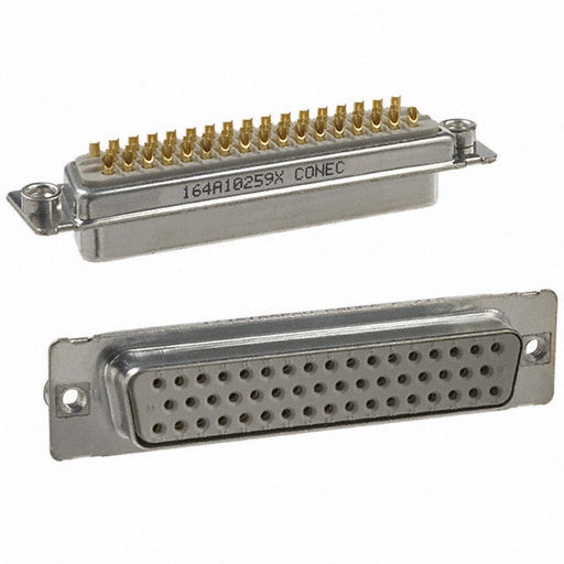 164A10259X by Conec - CONNECTOR D-SUB RCPT 50POS SLDR CUP