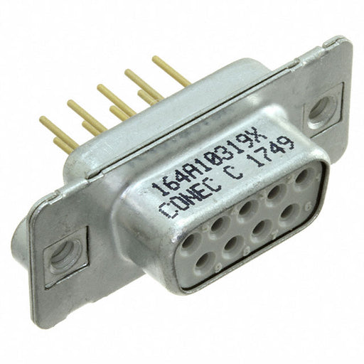 164A10319X by Conec - CONNECTOR D-SUB RCPT 9POS VERT SLDR