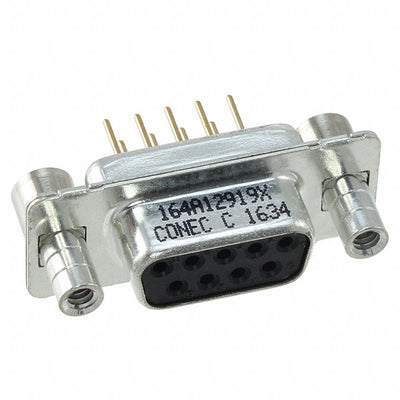 164A12919X by Conec - CONNECTOR D-SUB RCPT 9POS VERT SLDR