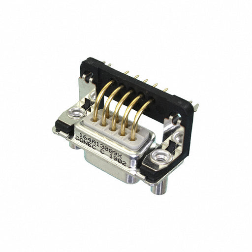 164A13089X by Conec - CONNECTOR D-SUB RCPT 9POS R/A SLDR
