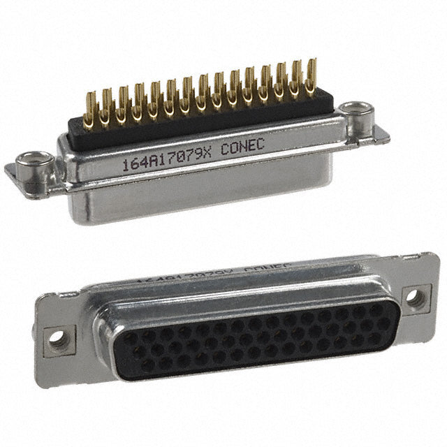 164A17079X by Conec - CONNECTOR D-SUB HD RCPT 44P SLDR CUP