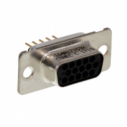 164A17159X by Conec - CONNECTOR D-SUB HD RCPT 15P VERT SLDR