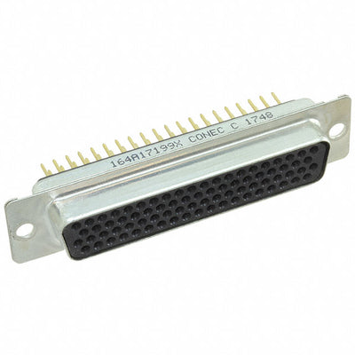 164A17199X by Conec - CONNECTOR D-SUB HD RCPT 78P VERT SLDR