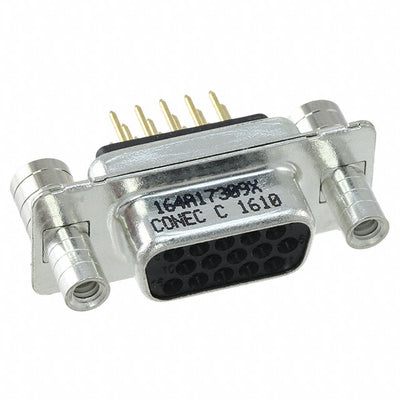 164A17309X by Conec - CONNECTOR D-SUB HD RCPT 15P VERT SLDR