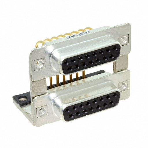 164A19929X by Conec - CONNECTOR D-SUB RCPT 15POS R/A SLDR