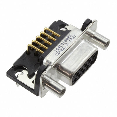 164C21009X by Conec - CONNECTOR D-SUB HD RCPT 15P R/A SLDR