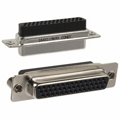 164X11969X by Conec - CONNECTOR D-SUB HD HOUSING RCPT 44POS