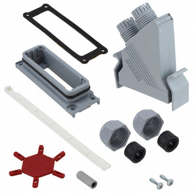 1652198 by Phoenix Contact - CONNECTOR BACKSHELL 25POS 45DEG GRAY