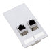 1657766 by Phoenix Contact - INSERT RJ45 JACK DUAL COUPLER