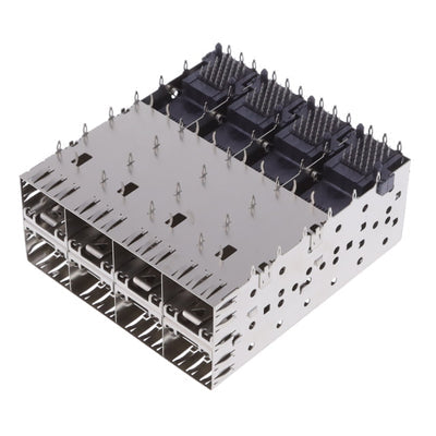 1658390-2 by TE Connectivity AMP Connectors - CONNECTOR SFP RCPT W/CAGE 2X4 160P RA