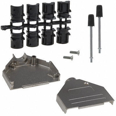 165X02629XE by Conec - CONNECTOR BACKSHELL 25POS 180DEG SHLD