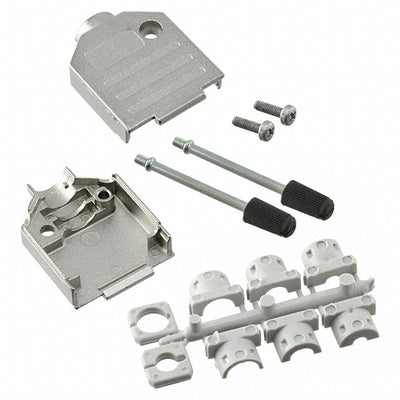 165X02649X by Conec - CONNECTOR BACKSHELL 9POS 180DEG SHLD