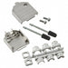 165X02649X by Conec - CONNECTOR BACKSHELL 9POS 180DEG SHLD