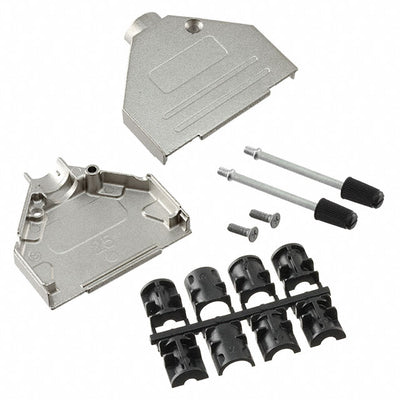 165X02669X by Conec - CONNECTOR BACKSHELL 25POS 180DEG SHLD