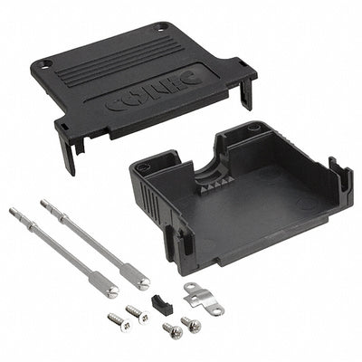 165X03339A by Conec - CONNECTOR BACKSHELL 37POS 180DEG BLK