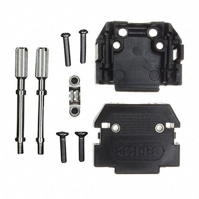 165X10139XE by Conec - CONNECTOR BACKSHELL 9POS 180DEG BLACK
