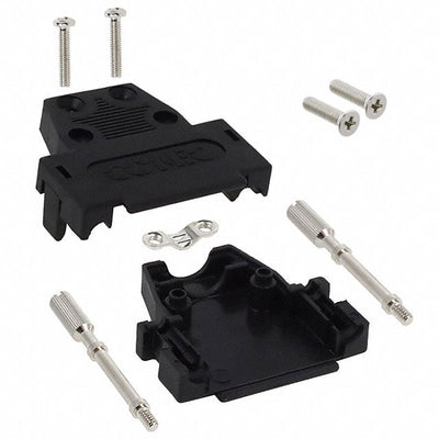 165X10149X by Conec - CONNECTOR BACKSHELL 15POS 180DEG BLK